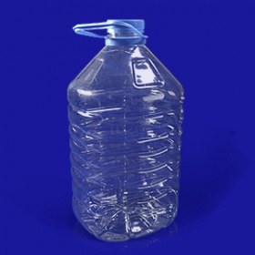 ПЭТ бутылка прозрачная 5 литров, с крышкой и ручкой