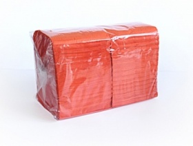 Салфетки бумажные оранжевые (400 листов) Big Pack   24х24